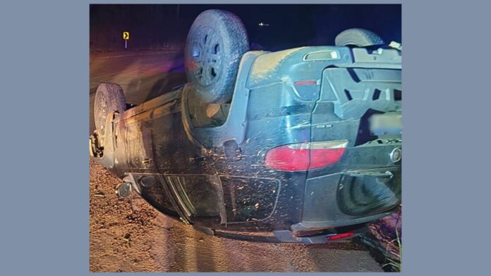 BR-356, Itabirito: após acidente, carro é encontrado de ponta-cabeça sem motorista no 'Calçadas'