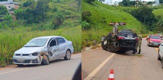 BR-356: batida entre Voyage e Spin deixa 3 pessoas feridas próximo ao Restaurante Paraki, em Itabirito BR-356: batida entre Voyage e Spin deixa 3 pessoas feridas próximo ao Restaurante Paraki, em Itabirito
