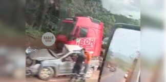 BR-040, Itabirito: batida entre picape e carreta mata motorista em Ribeirão do Eixo; VEJA VÍDEO BR-040, Itabirito: batida entre picape e carreta mata motorista em Ribeirão do Eixo