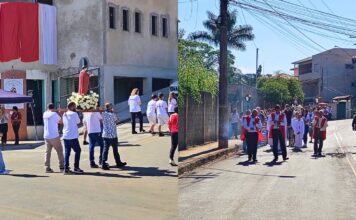 Itabirito: procissão de Santo Expedito reúne fiéis no Itaubira; GCM dá apoio Itabirito: procissão de Santo Expedito reúne fiéis no Itaubira; GCM dá apoio