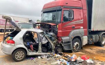 Tragédia na BR-251: pai, mãe, avó, 3 filhos e cachorro morrem após colisão com carreta Tragédia na BR-251: pai, mãe, avó, 3 filhos e cachorro morrem após colisão com carreta
