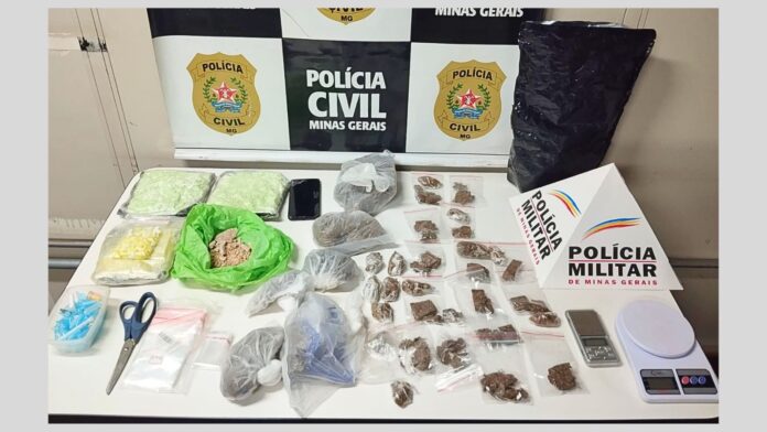 Homem é preso durante cumprimento de mandados de busca em Itabirito; maconha e ecstasy apreendidos