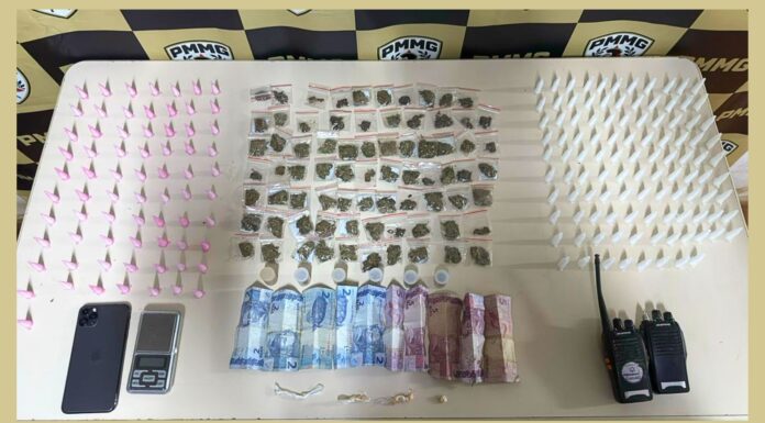 Itabirito: mulher é presa com cocaína, crack e maconha no Padre Eustáquio Itabirito: mulher é presa com cocaína, crack e maconha no Padre Eustáquio