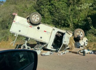 BR-356: carro capota na descida do Botafogo, em Ouro Preto; VEJA VÍDEO BR-356: carro capota na descida do Botafogo, em Ouro Preto; VEJA VÍDEO