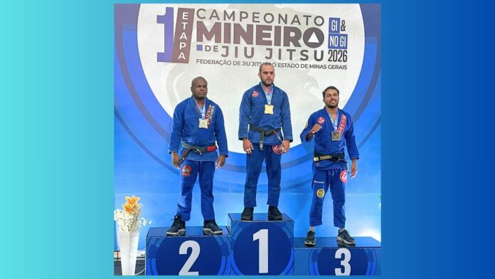 Wesley Silva, de Itabirito, conquista ouro no Mineiro de Jiu-Jitsu e é premiado como tricampeão do ranking