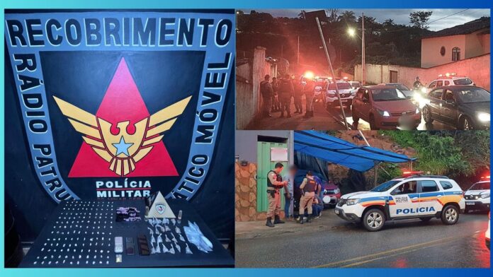 Líder do tráfico em Amarantina e irmão são presos em Itabirito; submetralhadora e drogas apreendidas