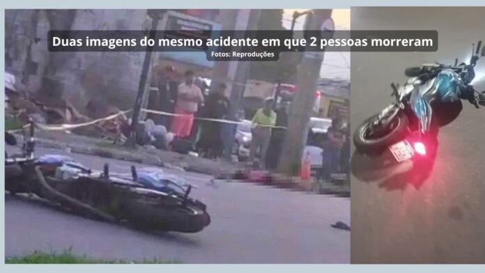 MG: acidente em que estariam 4 pessoas em 1 única moto deixa 2 mulheres mortas nesta segunda
