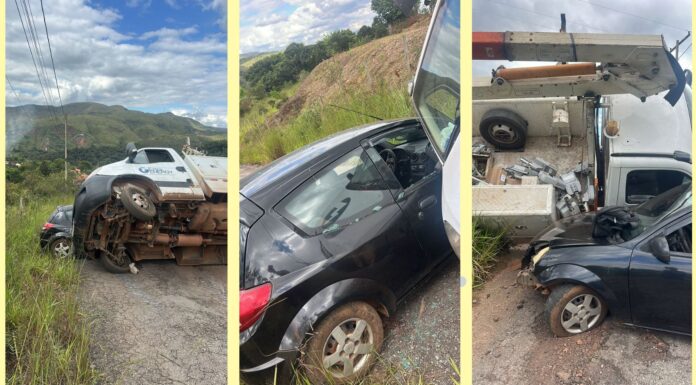 Itabirito: caminhão em morro só não atinge casas porque acertou carro; Patrulha Rural da GCM acionada Itabirito: caminhão em morro só não atinge casas porque acertou carro; Patrulha Rural da GCM acionada