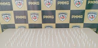 173 pinos de cocaína: esse foi o desfalque que a PM deu, nesta sexta, no tráfico de Itabirito 173 pinos de cocaína: esse foi o desfalque que a PM deu, nesta sexta, no tráfico de Itabirito