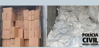 15 mil pares apreendidos: Ouro Branco é identificada como base logística de venda de tênis falsos 15 mil pares apreendidos: Ouro Branco é identificada como base logística de venda de tênis falsos