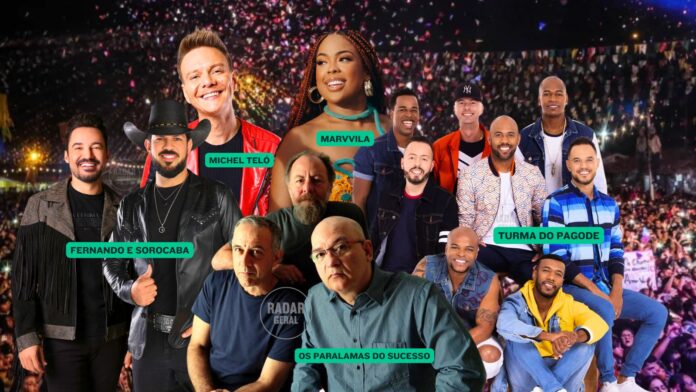 Turma do Pagode, Michel Teló, Paralamas, Fernando e Sorocaba etc.: saiba datas shows do Julifest de Itabirito