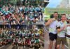 Atletas de Itabirito conquistam título de maratonistas na 1ª Maratona Oficial de Belo Horizonte Atletas participantes e torcedores de Itabirito na 1ª Maratona oficial de Belo Horizonte. Foto - divulgação.