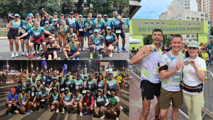 Atletas participantes e torcedores de Itabirito na 1ª Maratona oficial de Belo Horizonte. Foto - divulgação. Atletas participantes e torcedores de Itabirito na 1ª Maratona oficial de Belo Horizonte. Foto - divulgação.