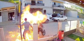 Dias após internação, mãe morre após tentar impedir filho de atear fogo em moto Dias após internação, mãe morre após tentar impedir filho de atear fogo em moto