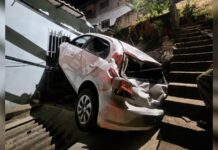 BH: motorista embriagado passa direto em rua sem saída e cai em barranco; VEJA VÍDEO BH: motorista embriagado passa direto em rua sem saída e cai em barranco