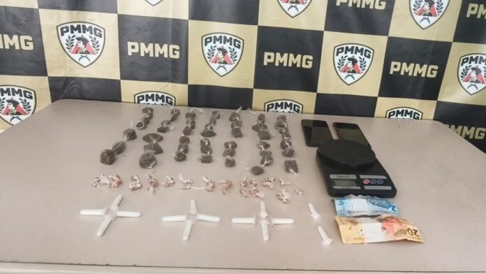 Itabirito: crack, cocaína e maconha são apreendidos pela PM no Praia