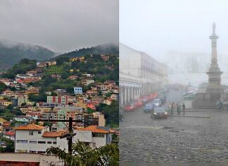 Alerta prevê chuva forte e possibilidade de granizo em Itabirito, Ouro Preto, Mariana e outras 593 cidades Alerta prevê chuva forte e possibilidade de granizo em Itabirito, Ouro Preto, Mariana e outras 593 cidades