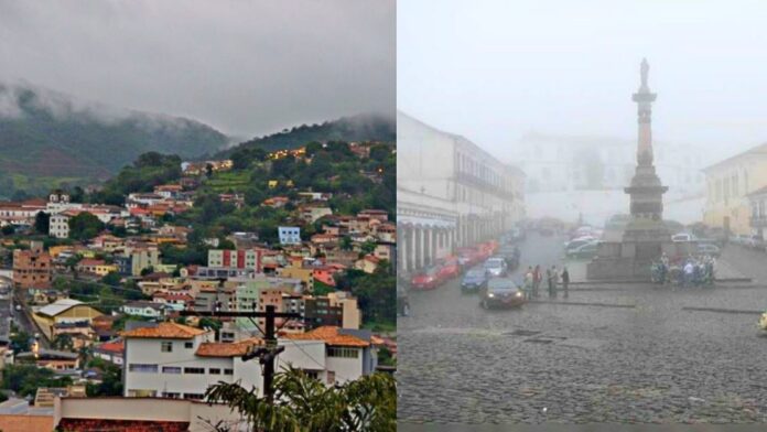 Alerta prevê chuva forte e possibilidade de granizo em Itabirito, Ouro Preto, Mariana e outras 593 cidades