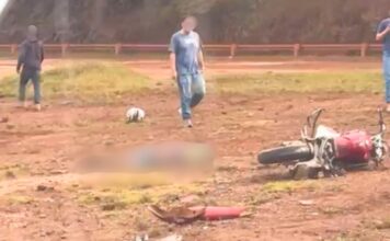 Motociclista bate em defensa metálica e morre na BR-040, perto do Alphaville; VEJA VÍDEO Motociclista bate em defensa metálica e morre na BR-040, perto do Alphaville