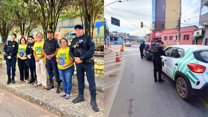 Guarda Municipal de Itabirito realiza blitz educativa durante campanha Maio Amarelo