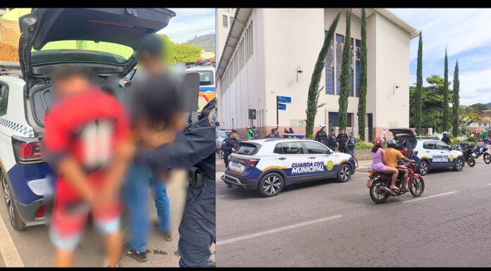 Itabirito: GCM prende dupla em frente à São Sebastião após furto na Drogaria Araujo do Santa Efigênia Dupla é presa em frente à Igreja São Sebastião após furtar a Drogaria Araújo do Santa Efigênia