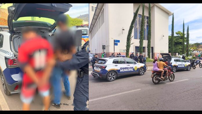 Dupla é presa em frente à Igreja São Sebastião após furtar a Drogaria Araújo do Santa Efigênia Dupla é presa em frente à Igreja São Sebastião após furtar a Drogaria Araújo do Santa Efigênia