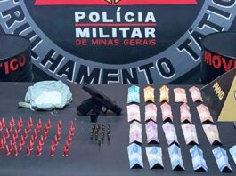 Mariana: dupla é presa com cocaína e pistola furtada durante entrega de drogas próximo à Mina Del Rey