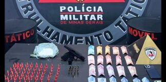 Mariana: dupla é presa com cocaína e pistola furtada durante entrega de drogas próximo à Mina Del Rey