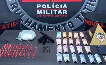 Mariana: dupla é presa com cocaína e pistola furtada durante entrega de drogas próximo à Mina Del Rey