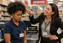 Fala racista em MG: gerente diz que funcionária ‘leva ratos para supermercado escondidos no cabelo’ Fala racista em MG: gerente diz que funcionária ‘leva ratos para supermercado escondidos no cabelo’