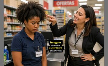 Fala racista em MG: gerente diz que funcionária ‘leva ratos para supermercado escondidos no cabelo’ Fala racista em MG: gerente diz que funcionária ‘leva ratos para supermercado escondidos no cabelo’