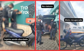 Itabirito: após COP iniciar por meio de câmeras monitoramento de ladrão, Romu recupera moto em 1h Itabirito: após COP iniciar por meio de câmeras monitoramento de ladrão, Romu recupera moto em 1h