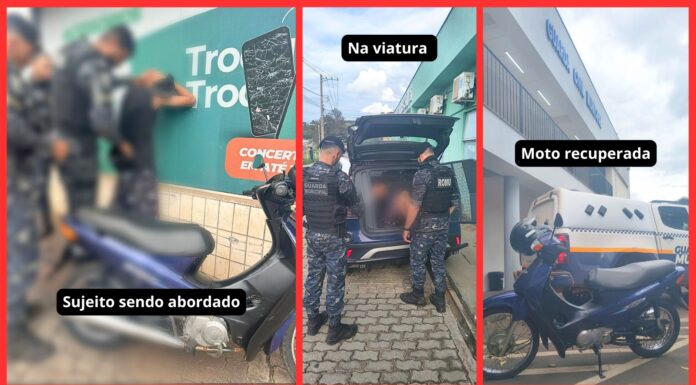 Itabirito: após COP iniciar por meio de câmeras monitoramento de ladrão, Romu recupera moto em 1h Itabirito: após COP iniciar por meio de câmeras monitoramento de ladrão, Romu recupera moto em 1h