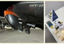 Em moto com placa levantada, homem tenta fugir da Romu de Itabirito, mas é pego com antirradar e drogas Em moto com placa levantada, homem tenta fugir da Romu de Itabirito, mas é pego com antirradar e drogas