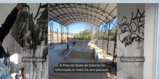 Itabirito: 2 menores picham Pista de Skate, ameaçam trabalhador e vão parar na delegacia pela GCM A Pista pública de Skate foi entregue reformada no meio do ano passado.