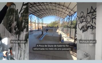 Itabirito: 2 menores picham Pista de Skate, ameaçam trabalhador e vão parar na delegacia pela GCM A Pista pública de Skate foi entregue reformada no meio do ano passado.