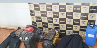 Itabirito: Patrulha Rural flagra garimpo ilegal de ouro no Calado; PMs prendem 1, entregue à Polícia Federal Itabirito: Patrulha Rural flagra garimpo ilegal de ouro no Calado; PMs prendem 1, entregue à Polícia Federal