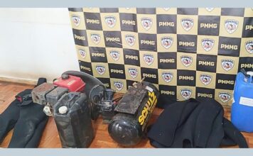 Itabirito: Patrulha Rural flagra garimpo ilegal de ouro no Calado; PMs prendem 1, entregue à Polícia Federal Itabirito: Patrulha Rural flagra garimpo ilegal de ouro no Calado; PMs prendem 1, entregue à Polícia Federal