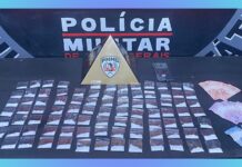 Ouro Preto: homem tenta fugir da PM para dentro de casa, mas acaba preso com 90 papelotes de cocaína Ouro Preto: homem tenta fugir da PM para dentro de casa, mas acaba preso com 90 papelotes de cocaína