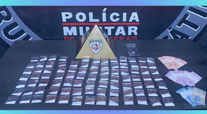 Ouro Preto: homem tenta fugir da PM para dentro de casa, mas acaba preso com 90 papelotes de cocaína Ouro Preto: homem tenta fugir da PM para dentro de casa, mas acaba preso com 90 papelotes de cocaína
