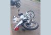 GCM, Itabirito: motoqueiro sem CNH foge de blitz em alta velocidade, bate e é preso com placa clonada GCM, Itabirito: motoqueiro sem CNH foge de blitz em alta velocidade, bate e é preso com placa clonada