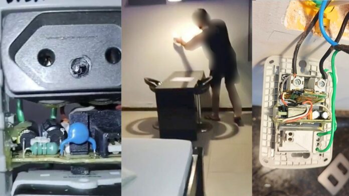 BR-356: casal descobre supostas câmeras escondidas em tomadas de 2 quartos de motel em Ouro Preto BR-356: casal descobre supostas câmeras escondidas em tomadas de 2 quartos de motel em Ouro Preto