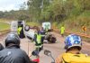 BR-040: motorista perde o controle da direção e capota carro no Jardim Canadá BR-040: motorista perde o controle da direção e capota carro no Jardim Canadá