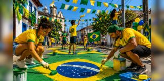 Prefeitura de Mariana orienta moradores sobre decoração de ruas para jogos do Brasil Prefeitura de Mariana orienta moradores sobre decoração de ruas para jogos do Brasil