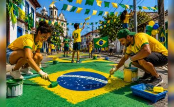 Prefeitura de Mariana orienta moradores sobre decoração de ruas para jogos do Brasil Prefeitura de Mariana orienta moradores sobre decoração de ruas para jogos do Brasil