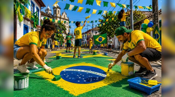 Prefeitura de Mariana orienta moradores sobre decoração de ruas para jogos do Brasil Prefeitura de Mariana orienta moradores sobre decoração de ruas para jogos do Brasil