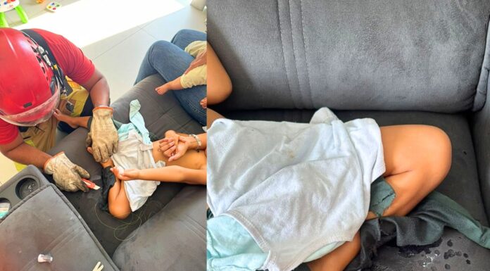 MG: criança de 3 anos derrama supercola no sofá, senta sobre o produto e fica presa MG: criança de 3 anos derrama supercola no sofá, senta sobre o produto e fica presa