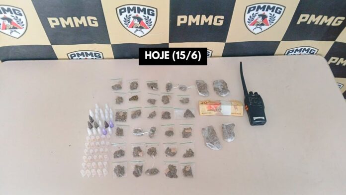 Itabirito: adolescente é apreendido com cocaína, crack e maconha no bairro Padre Adelmo