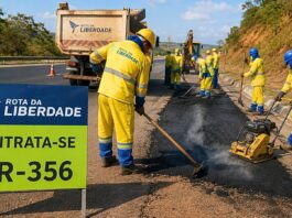 Rota da Liberdade abre vagas para obras em rodovias que passam por Itabirito, Ouro Preto e Mariana Rota da Liberdade abre vagas para obras em rodovias que passam por Itabirito, Ouro Preto e Mariana
