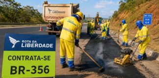 Rota da Liberdade abre vagas para obras em rodovias que passam por Itabirito, Ouro Preto e Mariana Rota da Liberdade abre vagas para obras em rodovias que passam por Itabirito, Ouro Preto e Mariana